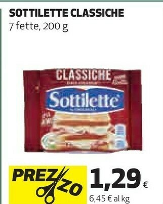 Coop Sottilette classiche offerta