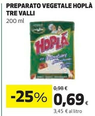Preparato vegetale hopla