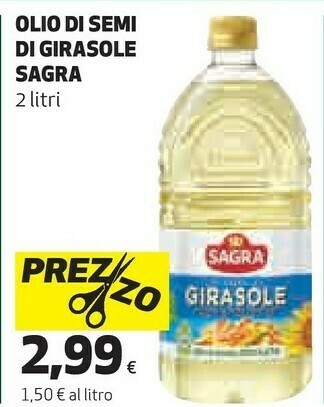 Coop Olio di semi di girasole 2000 g(ml) offerta