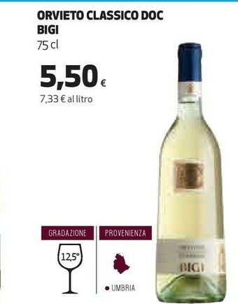 Coop Bigi orvieto classico doc offerta
