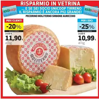 Ipercoop Pecorino moliterno sirbone offerta