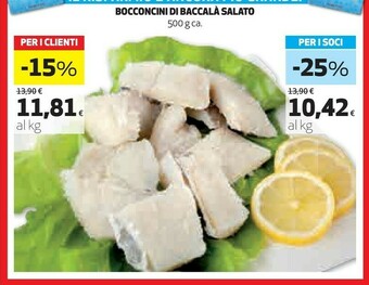 Bocconcini di baccala salato