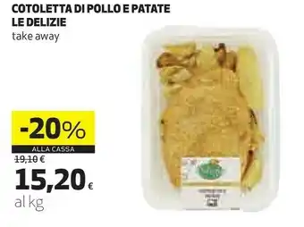 Ipercoop Le delizie cotoletta di pollo e panate offerta