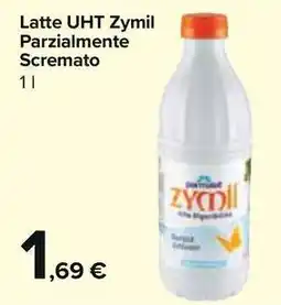 Carrefour Market Latte UHT Zymil Parzialmente Scremato offerta