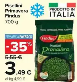 Carrefour Market Pisellini Primavera Findus 700 g offerta