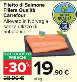 Carrefour Market Filetto di Salmone Filiera Qualità Carrefour offerta