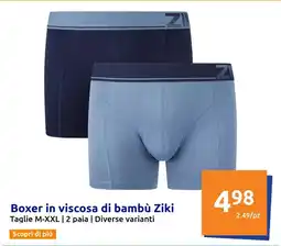 Action Boxer in viscosa di bambù Ziki offerta