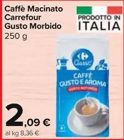 Carrefour Market Caffè Macinato Carrefour Gusto Morbido 250 g offerta