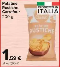 Carrefour Market Patatine Rustiche Carrefour 200 g offerta