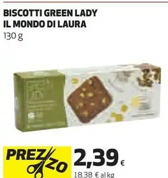 Ipercoop Green lady farina integrale pistacchi 130 g(ml) offerta