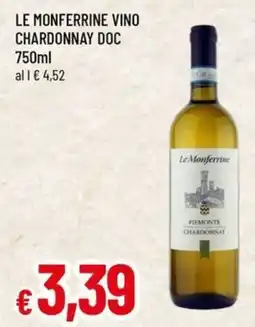 Famila LE MONFERRINE VINO CHARDONNAY DOC 750 ml offerta