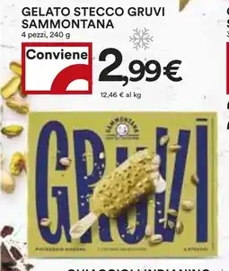 Coop GELATO STECCO GRUVI SAMMONTANA 4 pezzi, 240 g offerta