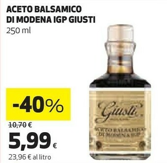 Ipercoop Aceto balsamico di modena igp offerta