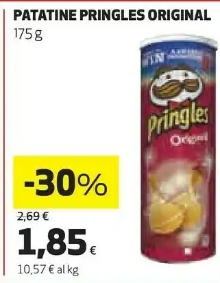 Ipercoop Pringles patatine original offerta