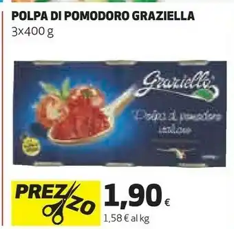 Ipercoop Graziella polpa di pomodoro offerta