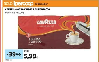 Ipercoop Caffe crema e gusto ricco offerta