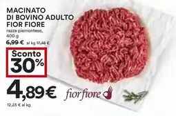 Coop MACINATO DI BOVINO ADULTO FIOR FIORE razza piemontese, 400 g offerta