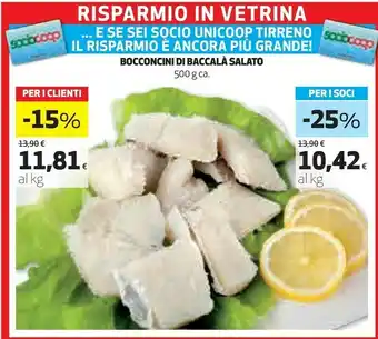 Ipercoop Bocconcini di baccalà salato offerta
