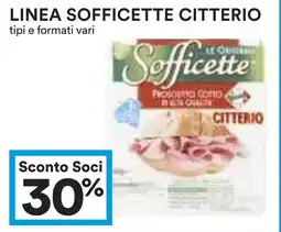 Coop LINEA SOFFICETTE CITTERIO offerta