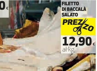 Ipercoop Filetto di baccala salato offerta