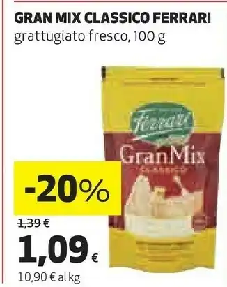 Ipercoop Ferrari gran mix classico offerta