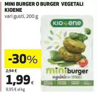 Ipercoop Mini burger vegetali offerta