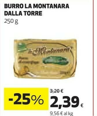 Ipercoop Dalla torre burro la montanara offerta