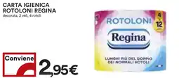 Coop CARTA IGIENICA ROTOLONI REGINA decorata, 2 veli, 4 rotoli offerta