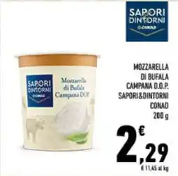 Conad City MOZZARELLA DI BUFALA CAMPANA D.O.P. SAPORI&DINTORNI CONAD offerta