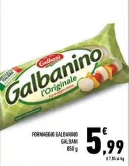 Conad City FORMAGGIO GALBANINO GALBANI 850 g offerta