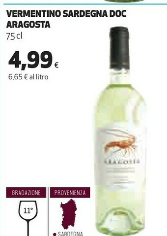 Aragosta vermentino sardegna doc