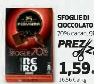 Ipercoop Nero sfoglie 70% cacao 96 g(ml) offerta