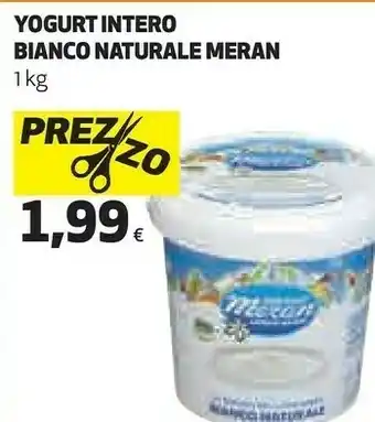 Ipercoop Meran - yogurt bianco intero 1000 g(ml) offerta