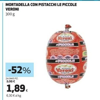 Coop Mortadella con pistacchi le piccole offerta