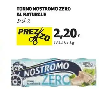 Ipercoop Tonno al naturale 168 g(ml) offerta