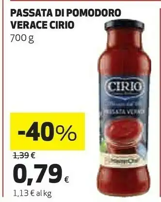 Coop Passata di pomodoro verace offerta