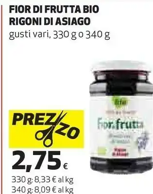 Coop Rigoni di asiago - fior di frutta ciliegie 330 g(ml) offerta