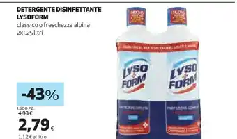 Coop Detergente disinfettante classico offerta