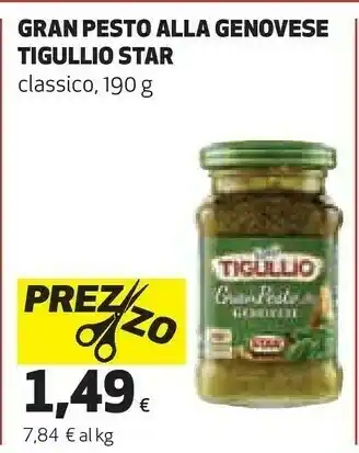 Coop Gran pesto alla genovese offerta