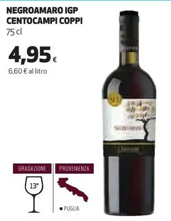Coop Negroamaro 750 g(ml) offerta