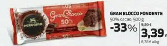 Coop Gran blocco fondente extra 50% cacao gusto intenso 500 g(ml) offerta