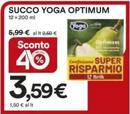 Ipercoop SUCCO YOGA OPTIMUM offerta