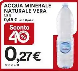 Ipercoop ACQUA MINERALE NATURALE VERA offerta