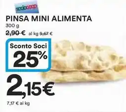 Ipercoop PINSA MINI ALIMENTA offerta