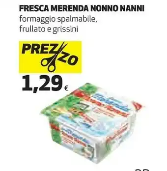 Coop Nonno nanni fresca merenda offerta
