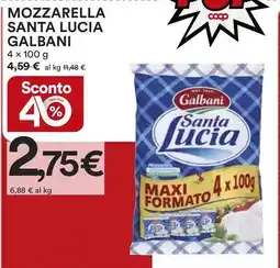 Ipercoop MOZZARELLA SANTA LUCIA GALBANI offerta