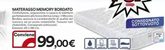 Ipercoop MATERASSO MEMORY BORDATO offerta