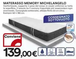 Ipercoop MATERASSO MEMORY MICHELANGELO offerta