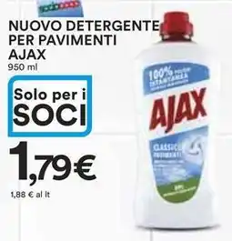 Ipercoop NUOVO DETERGENTE PER PAVIMENTI AJAX offerta