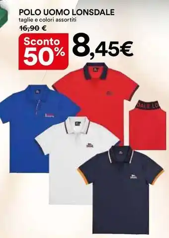 Ipercoop POLO UOMO LONSDALE offerta